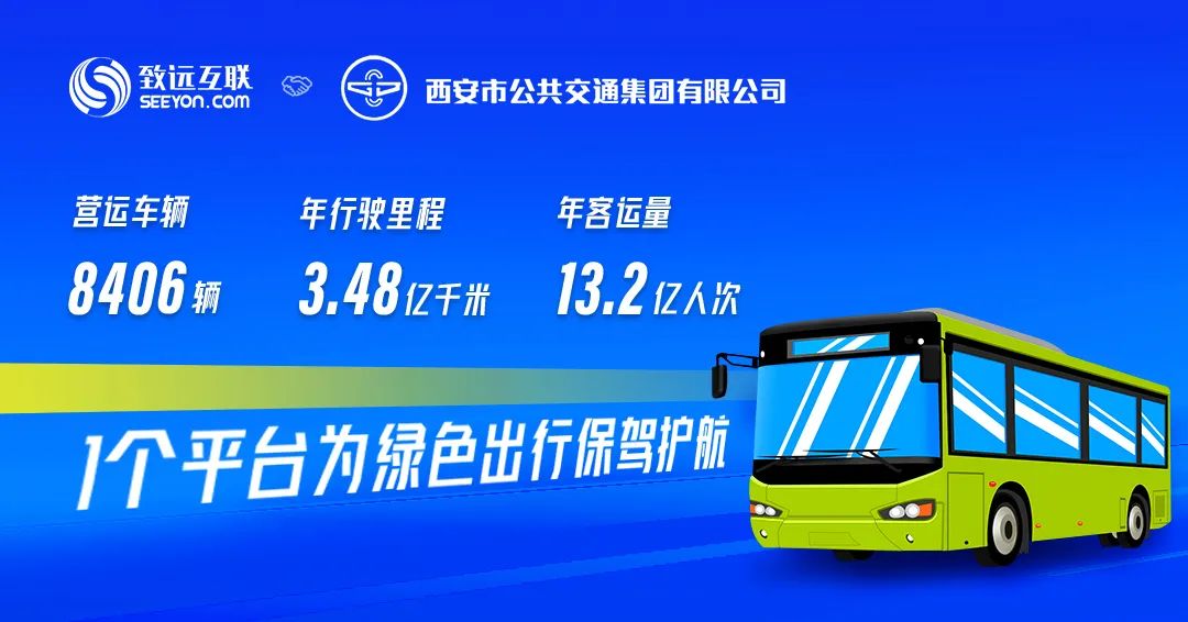 巴中年载客运量13.2亿人次！致远互联签约“西安公交集团”
